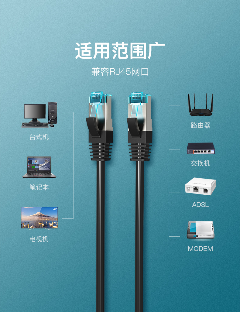 【威迅 超五类屏蔽网络跳线 VAP-B05-B800 8米 黑色多少钱】VAP-B05-B800/8米/黑色-鑫方盛